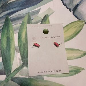 Kendra Scott stud earrings - Coral NWT